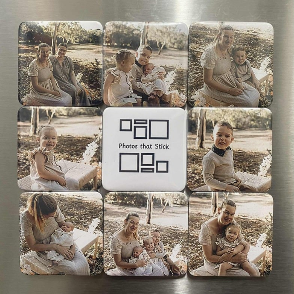 Personalised Photo Magnets – Set of 3 (5x5cm)